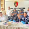 Polres Labuhanbatu Gelar Press Release Kasus Pengeroyokan Wartawan di Depan Kantor ACC Finance
