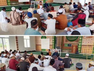 Warga Binaan Khusyuk Laksanakan Ibadah di Masjid Lapas Narkotika Rumbai