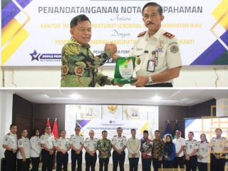 Wujudkan Pemasyarakatan Berdampak, Lapas Narkotika Rumbai Hadiri Penandatanganan MoU Kanwil Ditjenpas Riau dengan Pemkab Kepulauan Meranti