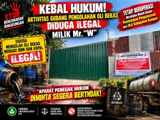 Kebal Hukum, Aktivitas Gudang Pengolahan Oli Bekas Diduga Ilegal Milik Mr "W" Tetap Beroperasi
